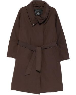 Moose Knuckles Lonsdale Long-Sleeve Coat - Brown