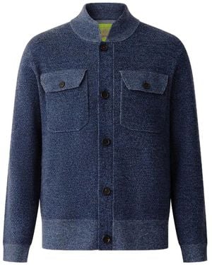 Shanghai Tang Cardigan Con Bottoni - Blu