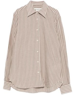 Officine Generale Gestreept Blouse - Naturel