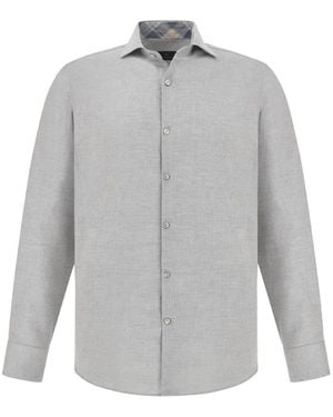 Paul & Shark Cotton Flannel Shirt - Grey