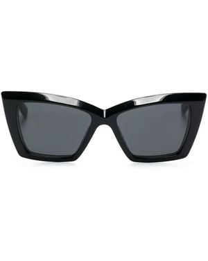Saint Laurent キャットアイ サングラス - ブラック