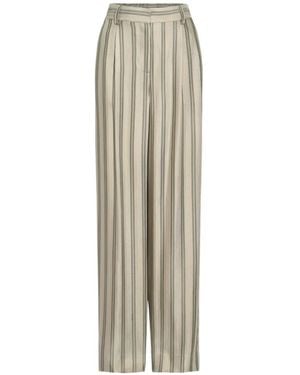 Twp Hudson St Striped Pants - White