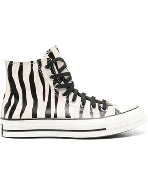 Converse Chuck Taylor Zebra Trainers - White
