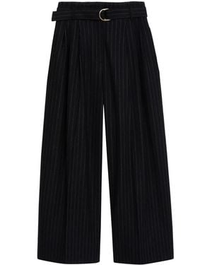 3.1 Phillip Lim Flannel Striped Wide-Leg Trousers - Blue