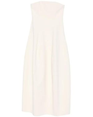 TOTEME Schulterfreies Maxikleid - Weiß