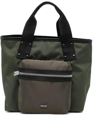 Sacai Pocket Handle Tote Bag - Black