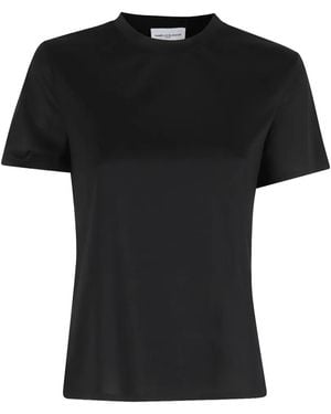 Isabelle Blanche Cut-Out Tie-Back T-Shirt - Black