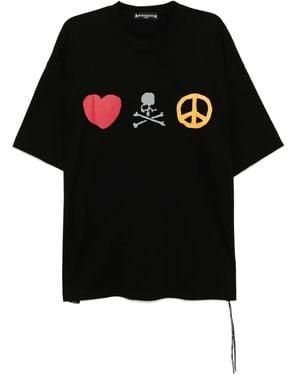 MASTERMIND WORLD T-Shirt mit Logo-Print - Schwarz