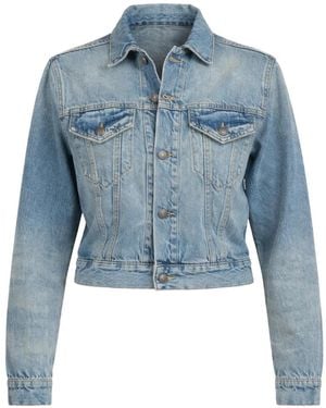 R13 Buttoned Denim Jacket - Blue
