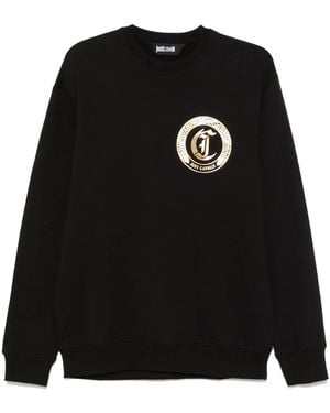 Just Cavalli ロゴ スウェットシャツ - ブラック