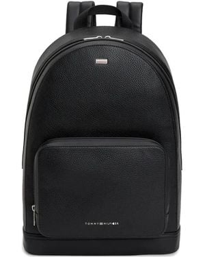 Tommy Hilfiger Logo-Plaque Backpack - Black