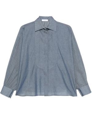 Fedeli Serra Cotton Shirt - Blue