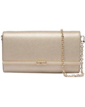 MICHAEL Michael Kors Mona Detachable-Chain Clutch Bag - Natural