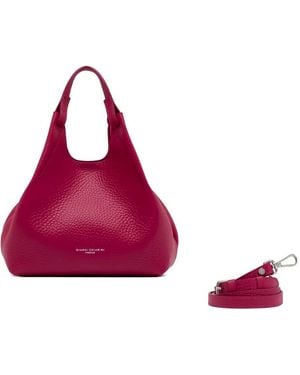 Gianni Chiarini Dua Leather Shoulder Bag - Purple