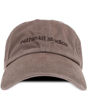 Rethinkit Studios Logo-Embroidered Baseball Cap - Brown