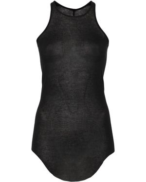 Rick Owens Geribbelde Tanktop - Zwart