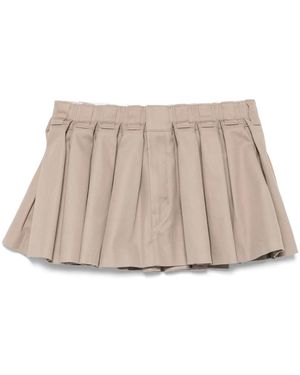 Alexander Wang Minirock Mit Falten - Natur