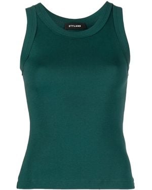 Styland Organic Cotton Vest Top - Green