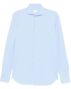Xacus Spread-Collar Long-Sleeve Shirt - Blue