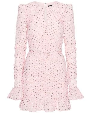 ROTATE BIRGER CHRISTENSEN Robe Froncée À Volants - Pink