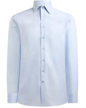 Etro Cotton Jacquard Shirt - Blue