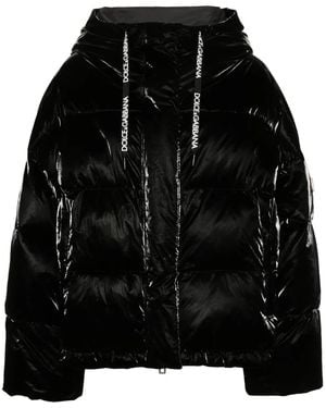 Dolce & Gabbana Coated-Finish Puffer Jacket - Black