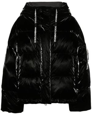Dolce & Gabbana Coated-Finish Puffer Jacket - Black