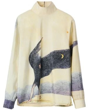 Lemaire Stand-Collar Top - White