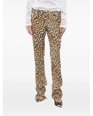 DSquared² Pantalones Con Animal Print - Neutro