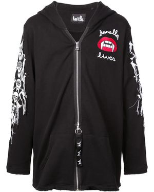 Haculla Captive Zipped Hoodie - Black