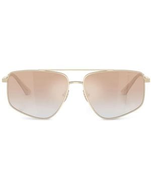 Jimmy Choo Geometric-Frame Sunglasses - Natural
