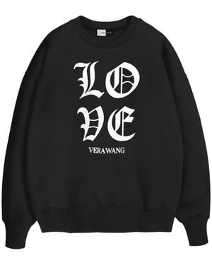 Vera Wang Felpa Love Girocollo Oversize - Nero