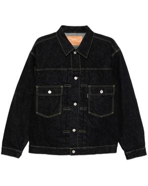 MASTERMIND WORLD Logo-print Denim Jacket - Black