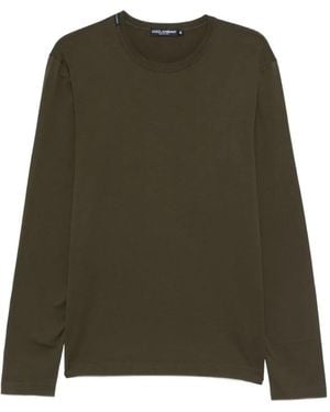 Dolce & Gabbana Long-Sleeve T-Shirt - Green