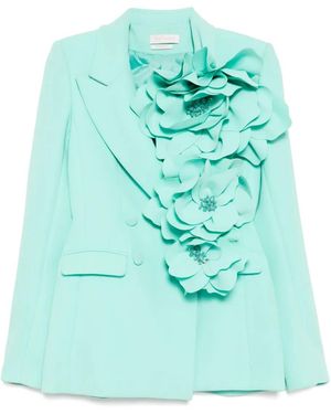 Saiid Kobeisy Floral Tailored Blazer - Green