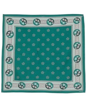 Fursac Foulard Con Stampa Bandana - Verde