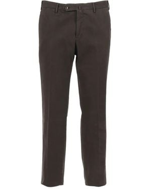 PT Torino Flat-Front Trousers - Grey