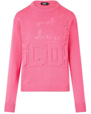 Gcds X Hello Kitty cropped jumper - Pink