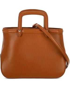 Rodo Top Handle Tote Bag - Brown
