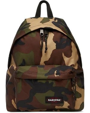 Eastpak Day Pak'R Camouflage-Pattern Padded-Strap Backpack - Brown