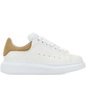 McQueen Leather Sneakers - White