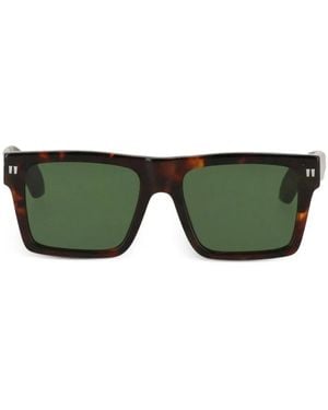 Off-White c/o Virgil Abloh Tortoiseshell Square-Frame Sunglasses - Green