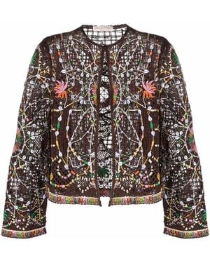 PUCCI Cárdigan De Punto Flojo Con Apliques - Negro
