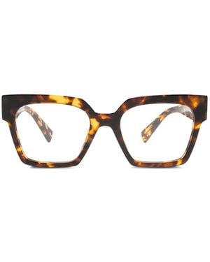 Miu Miu Gafas Con Montura Cuadrada - Marrón