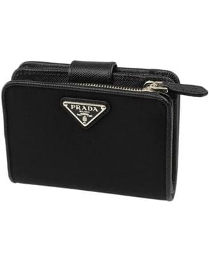 Prada Logo-Detail Wallet - Black