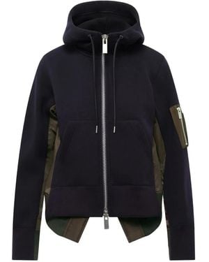 Sacai Runway Sponge Sweat Hoodie - Blue