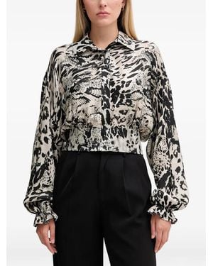 GAUDI Long-Sleeved Printed Shirt - Grey