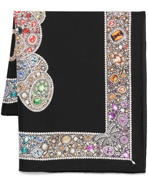 Moschino ジュエルプリント スカーフ - ブラック