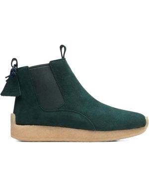 Clarks Radlett Suede Chelsea Boots - Green