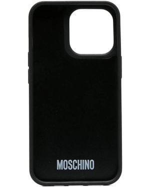 Moschino Graphic-Print Iphone 13 Pro Case - Black